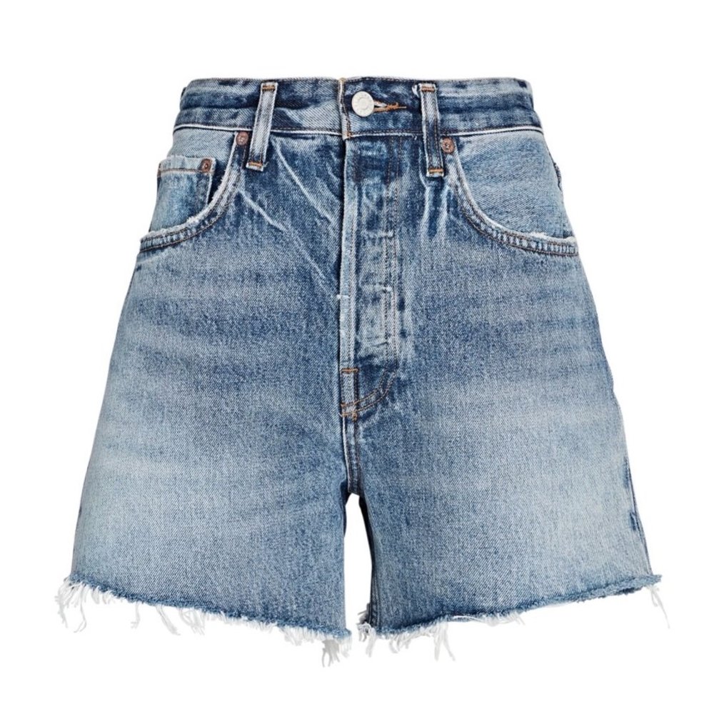 AGOLDE Riley Cut-Off Denim Shorts NWT